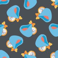 baby flat icon eps10 seamless pattern background N7