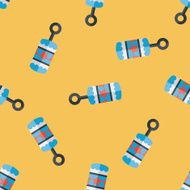 baby rattle flat icon eps10 seamless pattern background N10