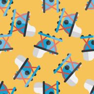 Baby walker flat icon eps10 seamless pattern background N3