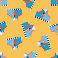 diaper flat icon eps10 seamless pattern background N3