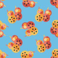 walkie flat icon eps10 seamless pattern background N3
