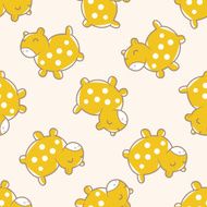baby toy horse cartoon seamless pattern background