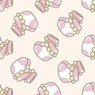 baby socks cartoon seamless pattern background N2