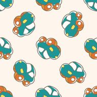 baby toy car cartoon seamless pattern background N5