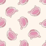 baby bowl cartoon seamless pattern background