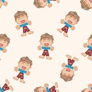 kid cartoon seamless pattern background N10