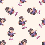 kid cartoon seamless pattern background N12