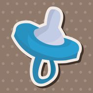 Baby pacifiers theme elements N31