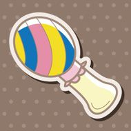 Baby rattle theme elements N46