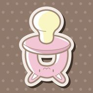 Baby pacifiers theme elements N32