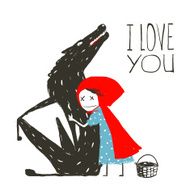 Little Red Riding Hood Loves Black Wolf N2