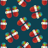 baby booties flat icon seamless pattern background N5
