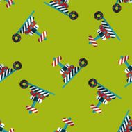 Pyramid toy flat icon eps10 seamless pattern background N4