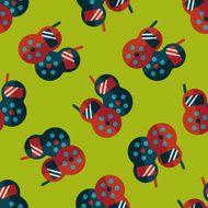 walkie flat icon eps10 seamless pattern background N4