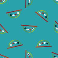 Baby crib hanging toy flat icon eps10 seamless pattern background N4