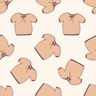 Baby clothes cartoon seamless pattern background N13