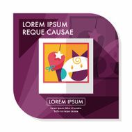 newborn photo flat icon with long shadow eps10 N7