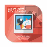 newborn photo flat icon with long shadow eps10 N8