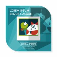 newborn photo flat icon with long shadow eps10 N9