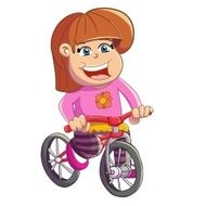 girl riding a bike