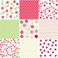 Set of seamless geometric patterns N5