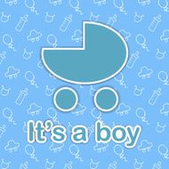 Card design for newborn boy