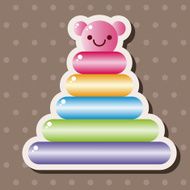 baby toy brick tower theme elements N9