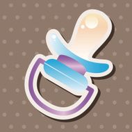 Baby pacifiers theme elements N34