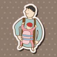 Baby carriages theme elements N53