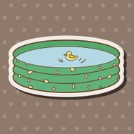 baby swimming pool theme elements N3