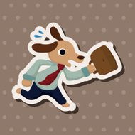 animal dog worker cartoon theme elements N15