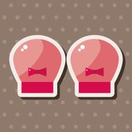 Baby gloves theme elements N7