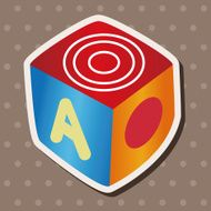 baby toy dice theme elements N4