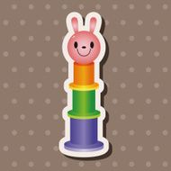 baby toy brick tower theme elements N10