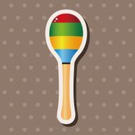 baby toy rattle theme elements N25