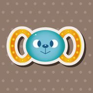 baby toy rattle theme elements N26