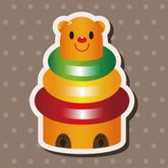 baby toy brick tower theme elements N11