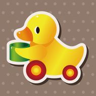 baby toy duck theme elements N11