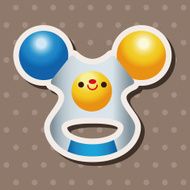 baby toy rattle theme elements N27