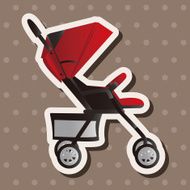 Baby carriages theme elements N56