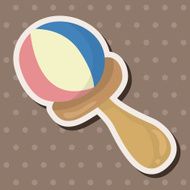 Baby rattle theme elements N51