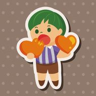 little kid with heart theme elements N69