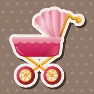 Baby carriages theme elements N59