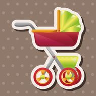 Baby carriages theme elements N60