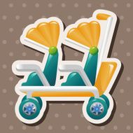 Baby carriages theme elements N61