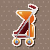 Baby carriages theme elements N63