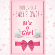 Its a girl Template for baby shower celebration N2