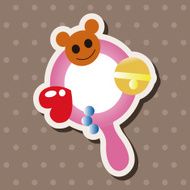 Baby rattle theme elements N54
