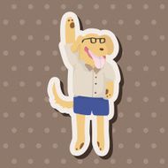 animal going to school cartoon theme elements N28