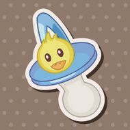 Baby pacifiers theme elements N36